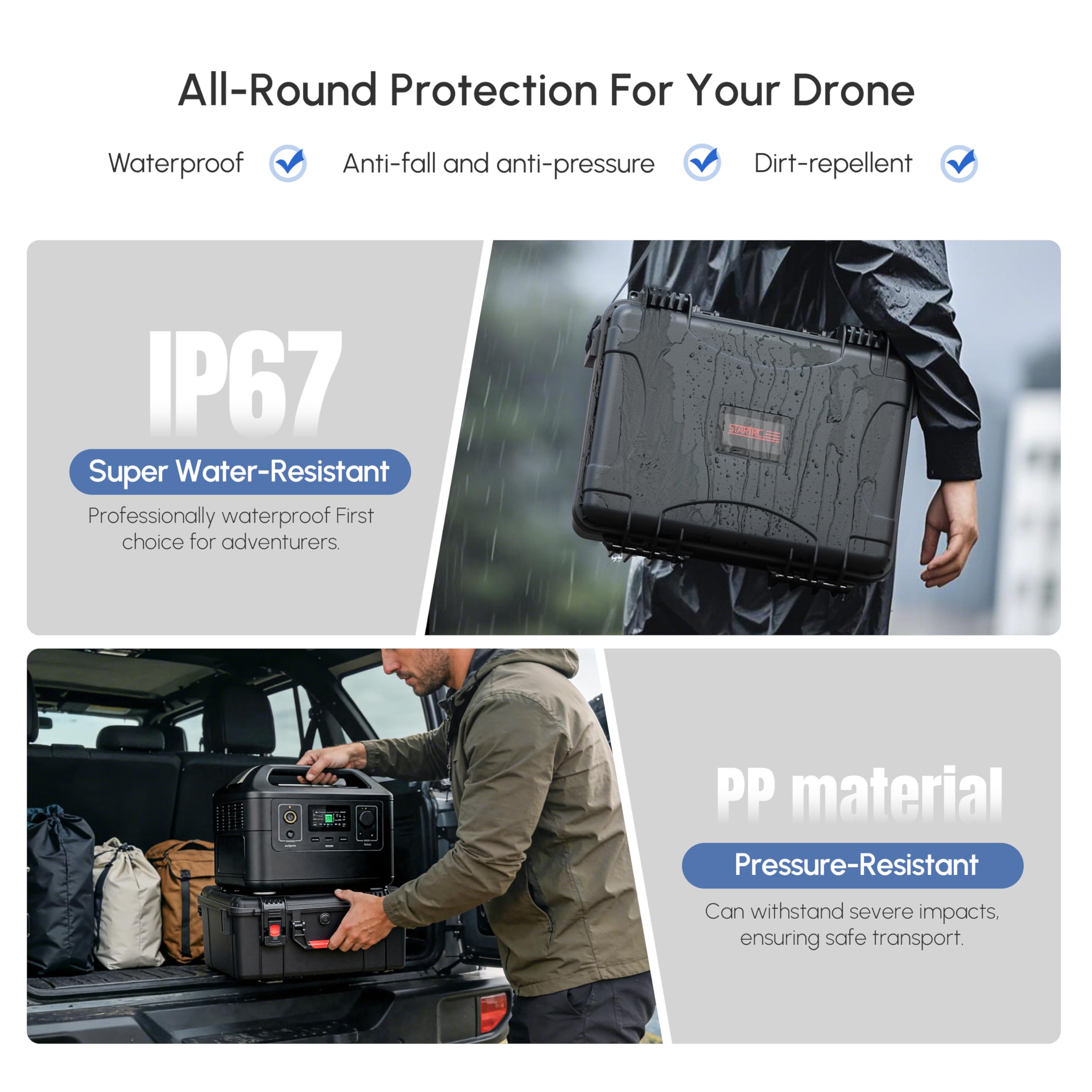 Waterproof Hard Case for DJI A - Drone Joystick Cover review and price