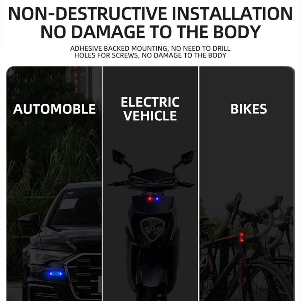 Solar Power Anti-Theft Alarm L - Drone Strobe Light review and price