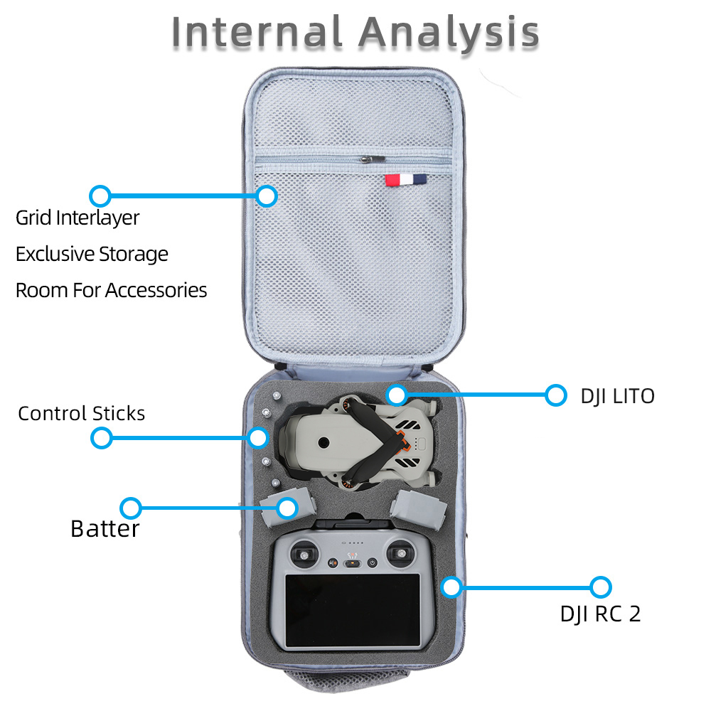 For DJI Lito 1/Lito X1 Portabl - Drone Carrying Case review and price