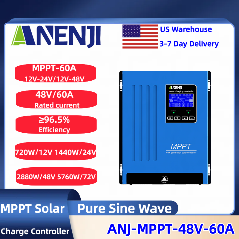 ANENJI MPPT 100A 80A 60A Solar - Drone Solar Charger review and price