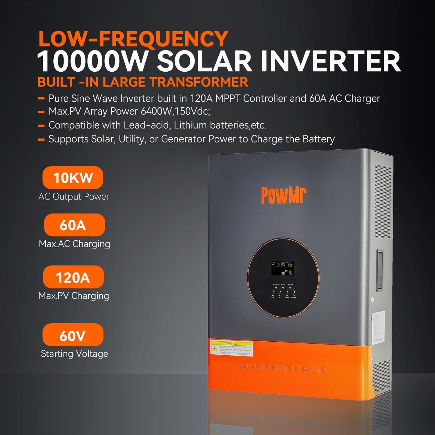PowMr 10KW 5KW Split Phase Inv - Drone Solar Charger review and price